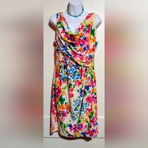 🛍️ BUNDLE ONLY🛍️American Living Colorful Floral Midi Dress